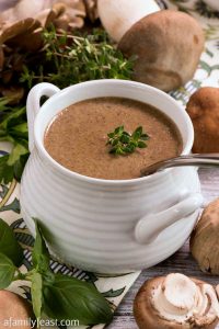 Wild Mushroom and Black Garlic Soup - A Family Feast