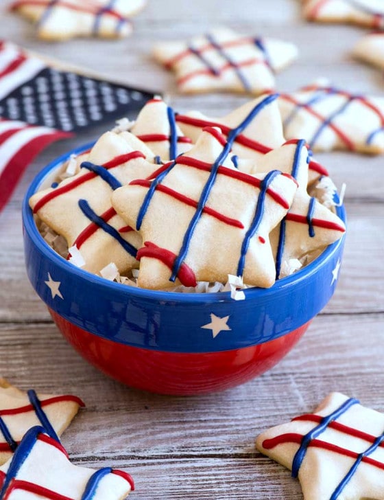 Star Spangled Sugar Cookies - A Family Feast