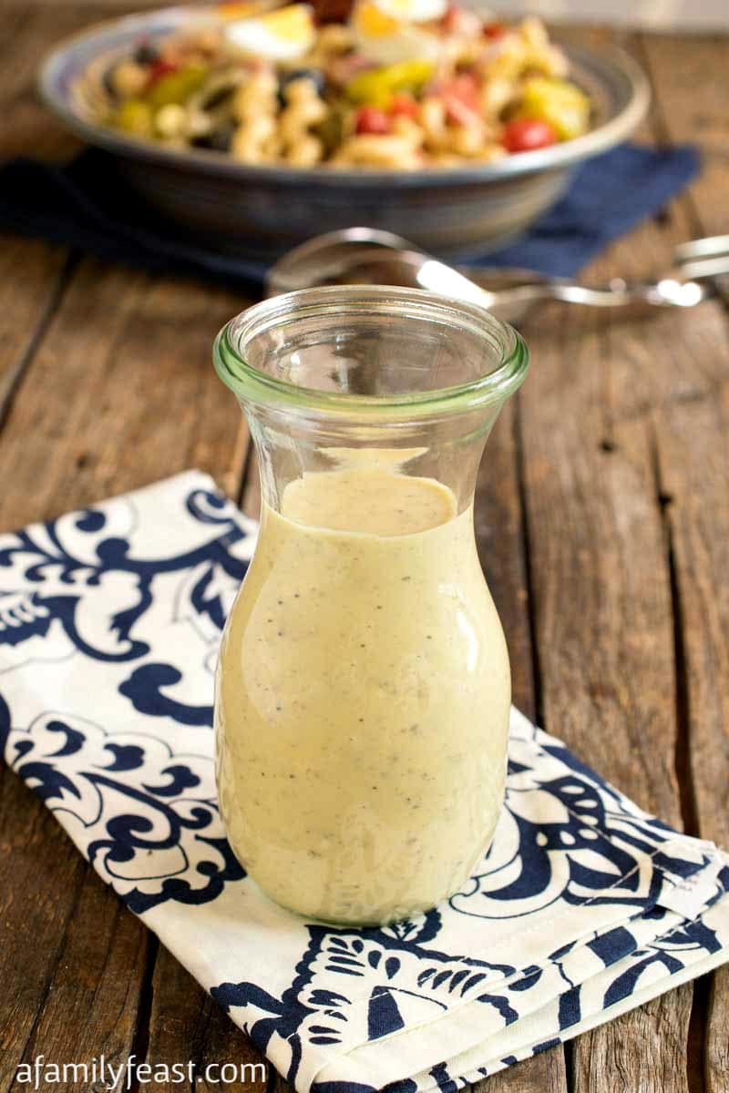 This homemade Creamy Italian Dressing couldn't be any easier to make! Made with ingredients you probably have in your kitchen.