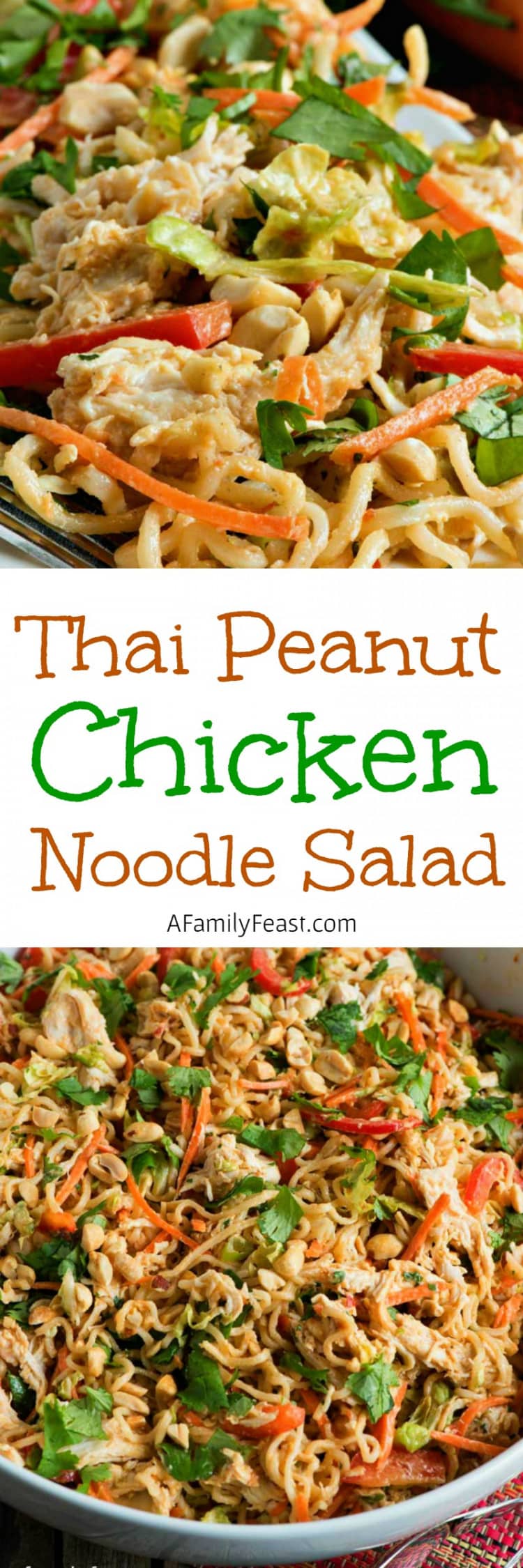 Thai Peanut Chicken Noodle Salad