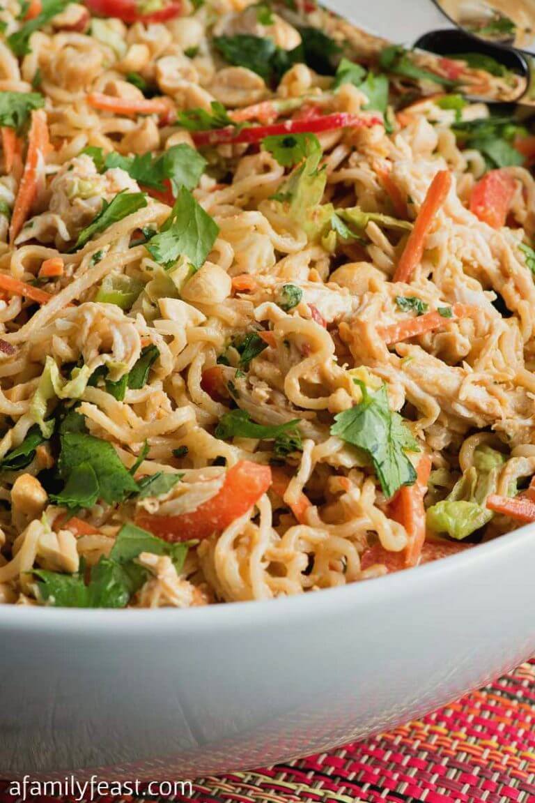 Thai Peanut Chicken Noodle Salad