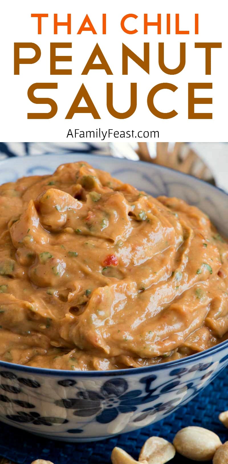 Thai Chili Peanut Sauce - An easy and addictively good peanut sauce with a kick of Thai spices and flavors.