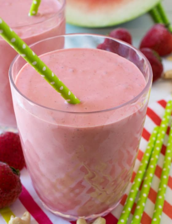 Watermelon Berry Smoothies (and Popsicles) - A Family Feast