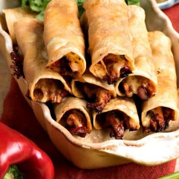 Baked Chicken Taquitos - A Family Feast