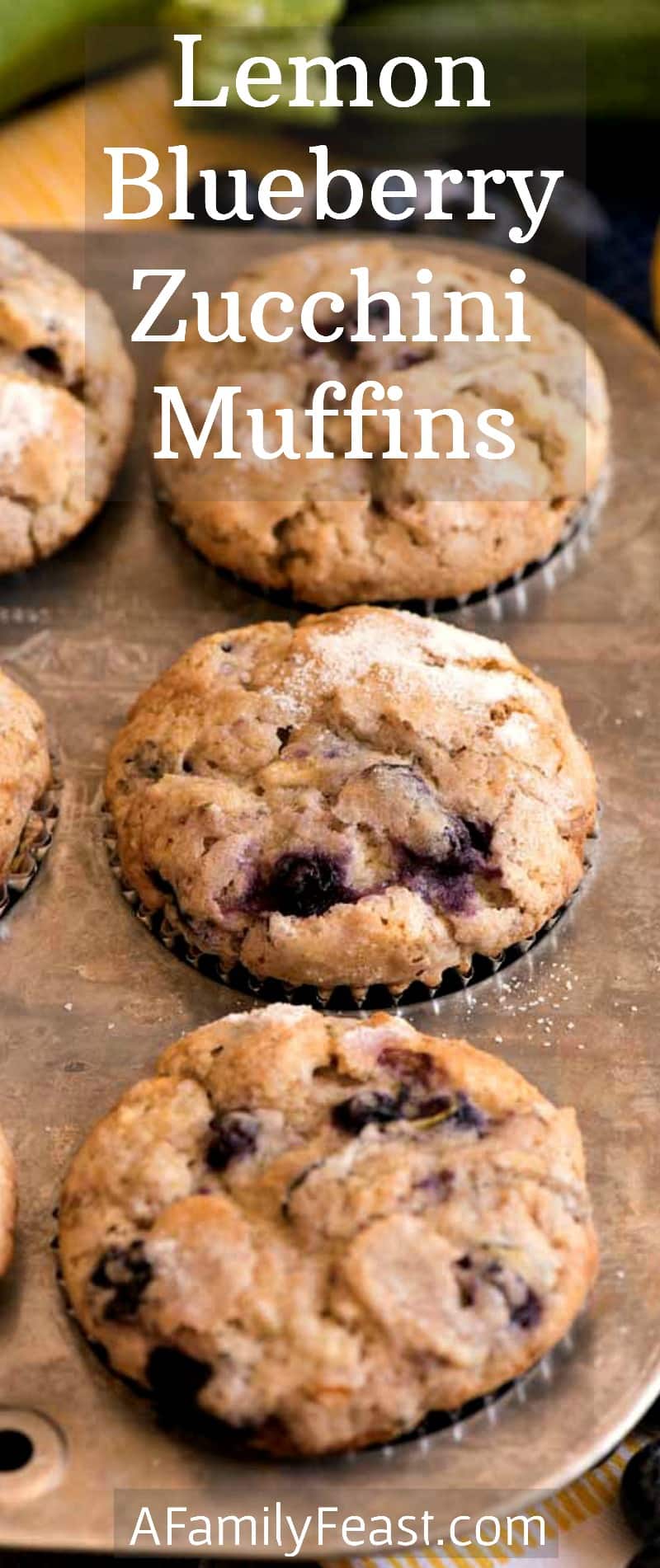 These Lemon Blueberry Zucchini Muffins are the ultimate summer muffin recipe!