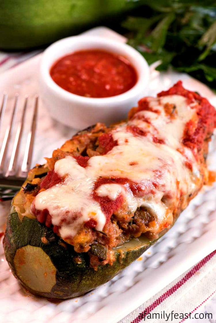 Sausage Stuffed Zucchini A Family Feast®