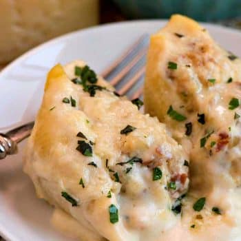 Creamy Chicken and Prosciutto Stuffed Shells - A Family Feast
