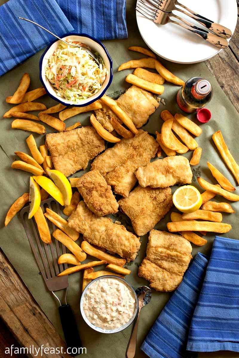 This New England Fish Fry is so good, it rivals some of the best seafood restaurants on Cape Cod! Crispy, light and tender.