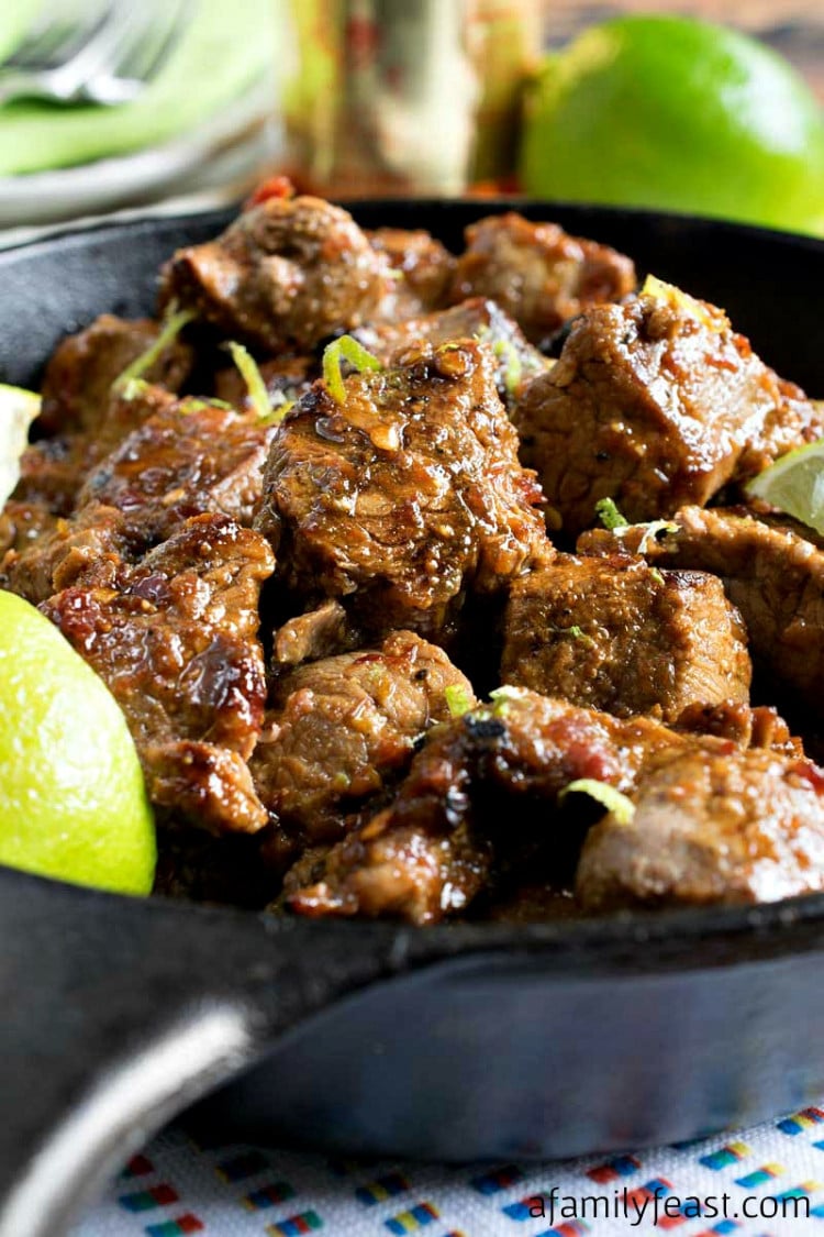 Chili Lime Steak Bites A Family Feast®