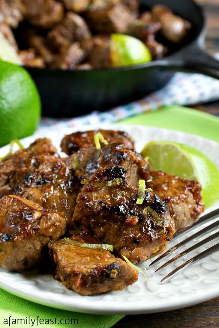 Chili Lime Steak Bites A Family Feast®