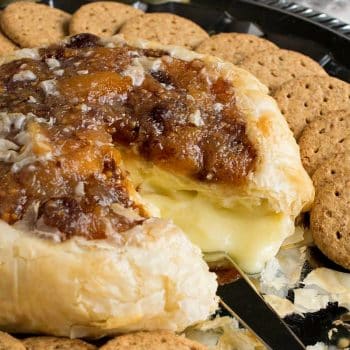 Baked Brie with Mostarda