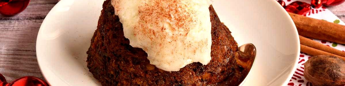 Christmas Pudding with Hard Sauce