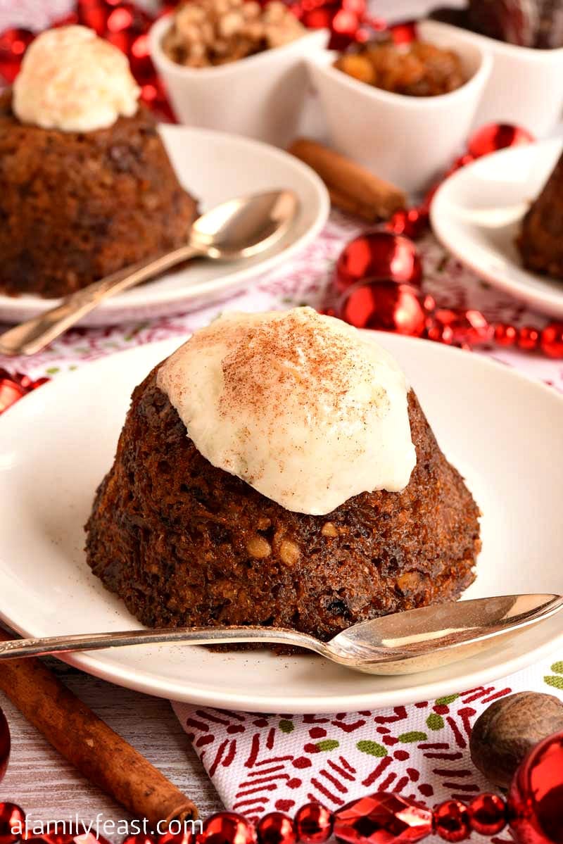 Christmas Pudding with Hard Sauce