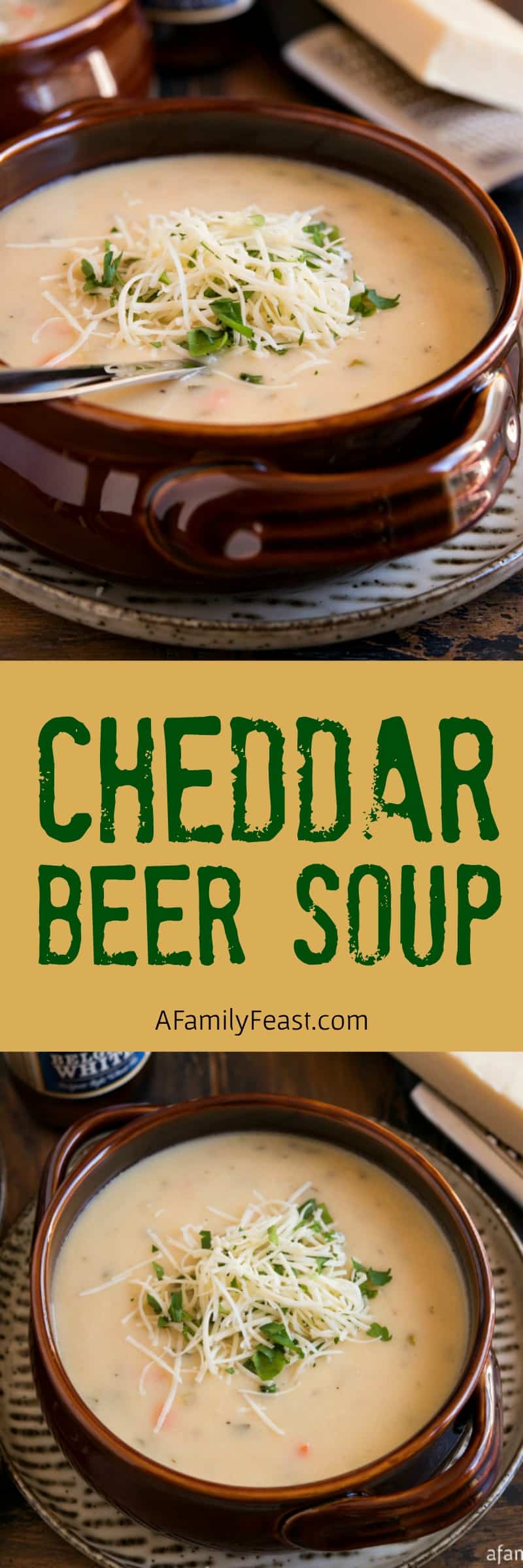 Cheddar Beer Soup - A Family Feast