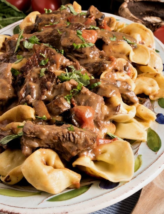 Braised Beef and Tortelloni