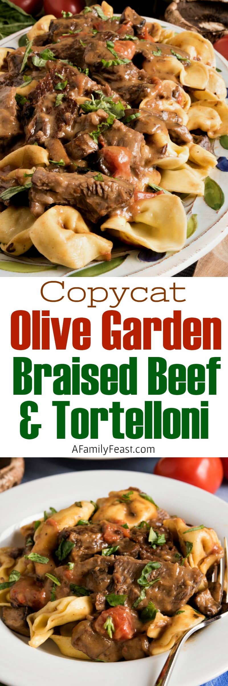 Braised Beef and Tortelloni 