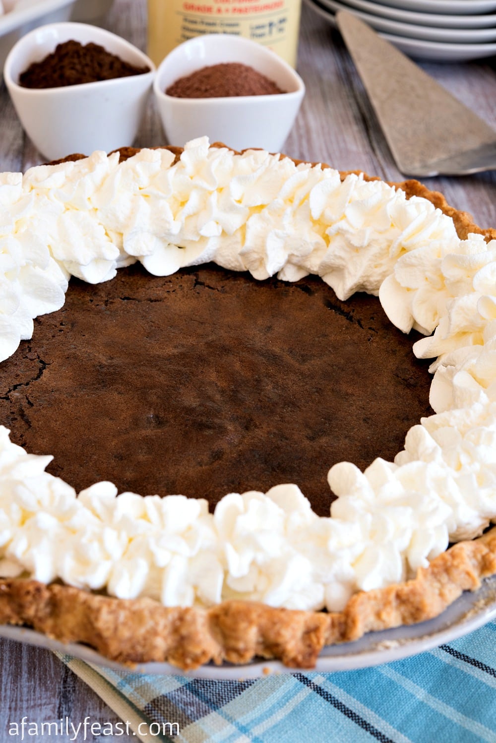 Malted Chocolate Buttermilk Pie