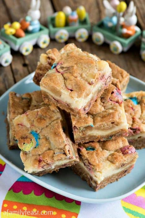 Robin’s Egg Cheesecake Cookie Bars