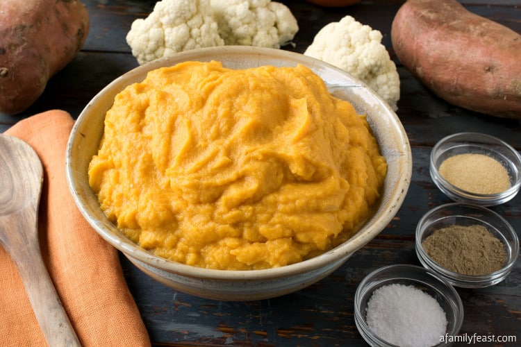 Sweet Potato Cauliflower Mash A Family Feast®