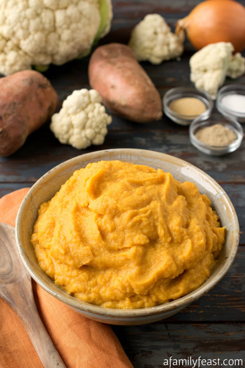 Sweet Potato Cauliflower Mash A Family Feast®