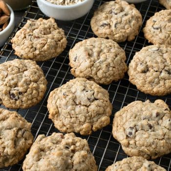 Almond Butter Oatmeal Chocolate Chip Cookies