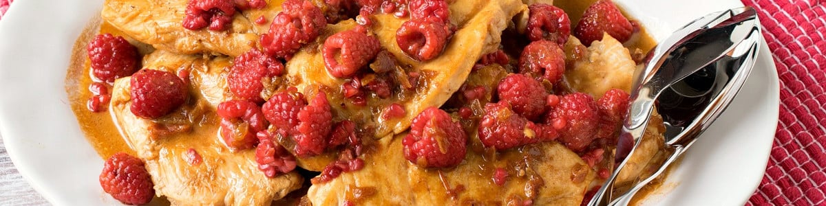 The BEST Raspberry Baked Chicken