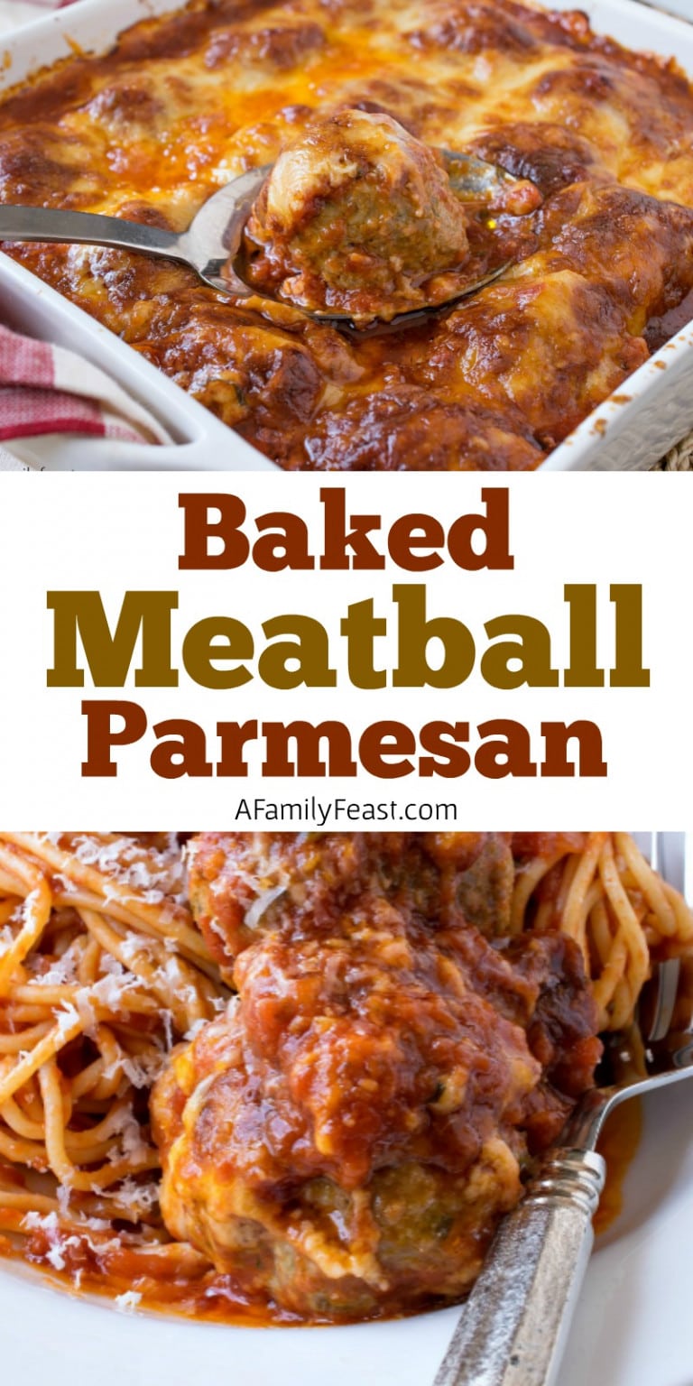 Baked Meatball Parmesan A Family Feast®