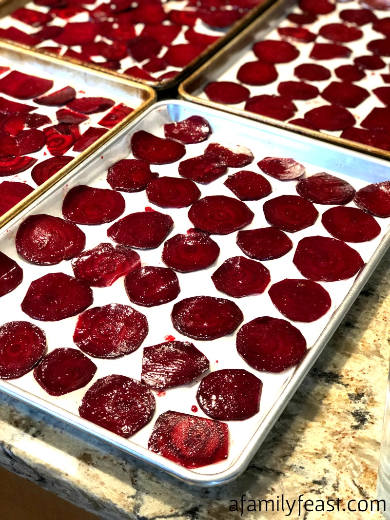 Oven Baked Beet Chips 