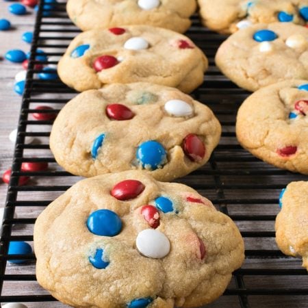 Soft M&M Cookies