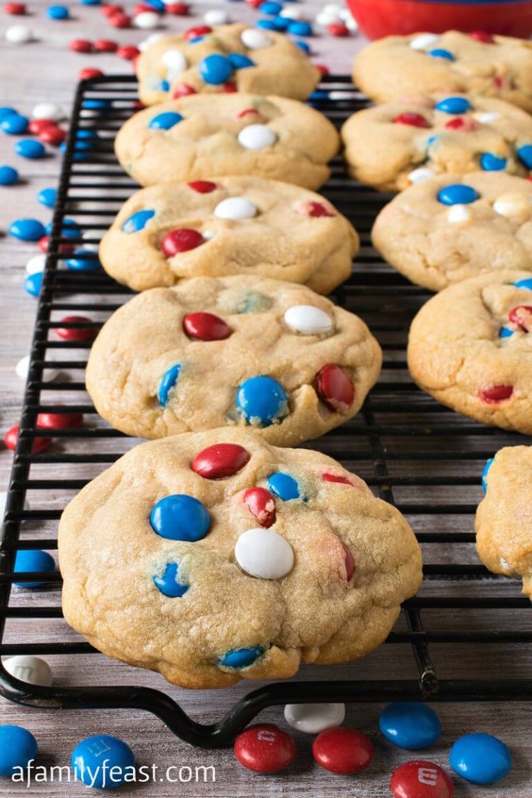 Soft M&M Cookies