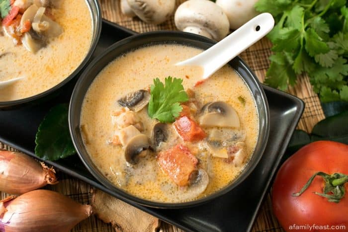 Thai Coconut Chicken Soup - Tom Kah Gai