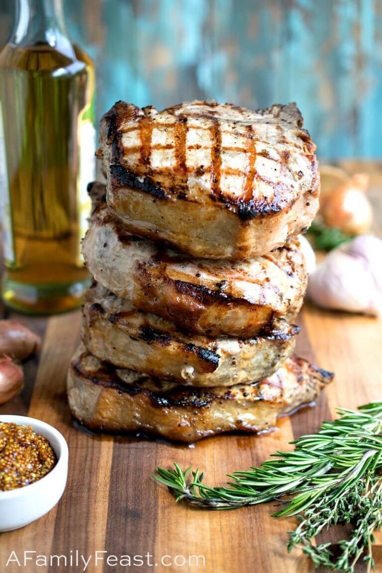 Grilled Porterhouse Pork Chops