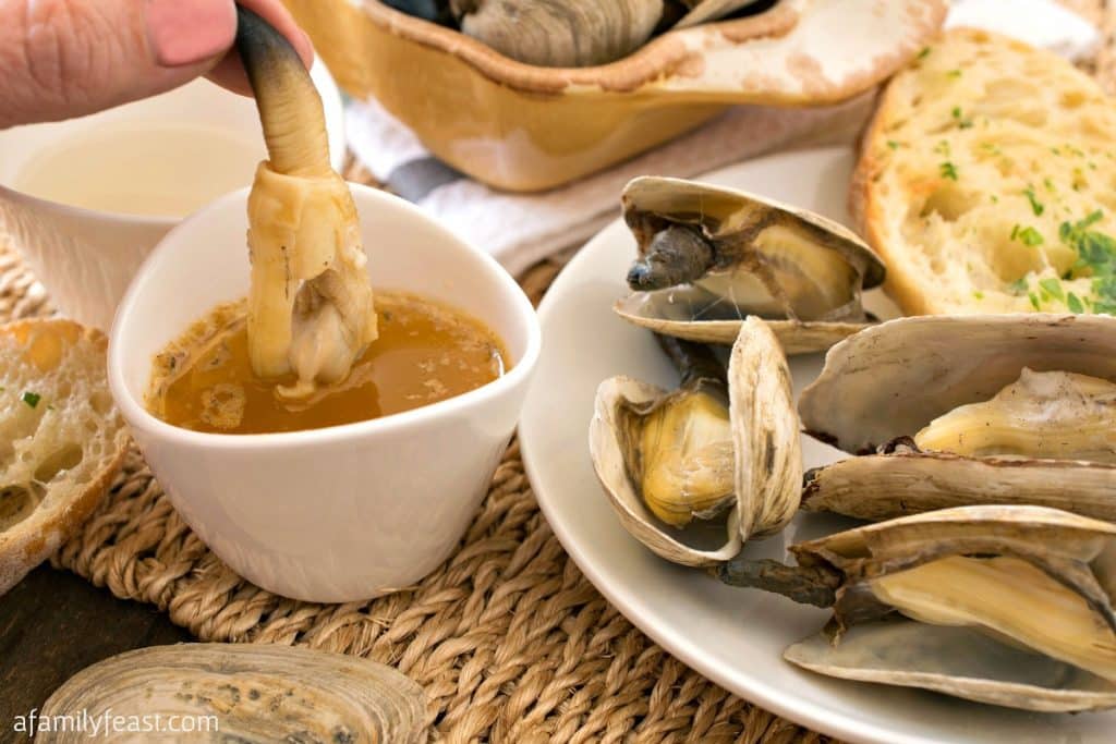 Steamers with Compound Butter and Garlic Toast A Family Feast®