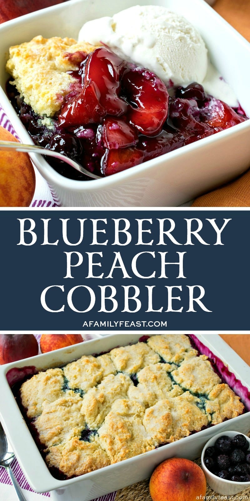 Blueberry Peach Cobbler 