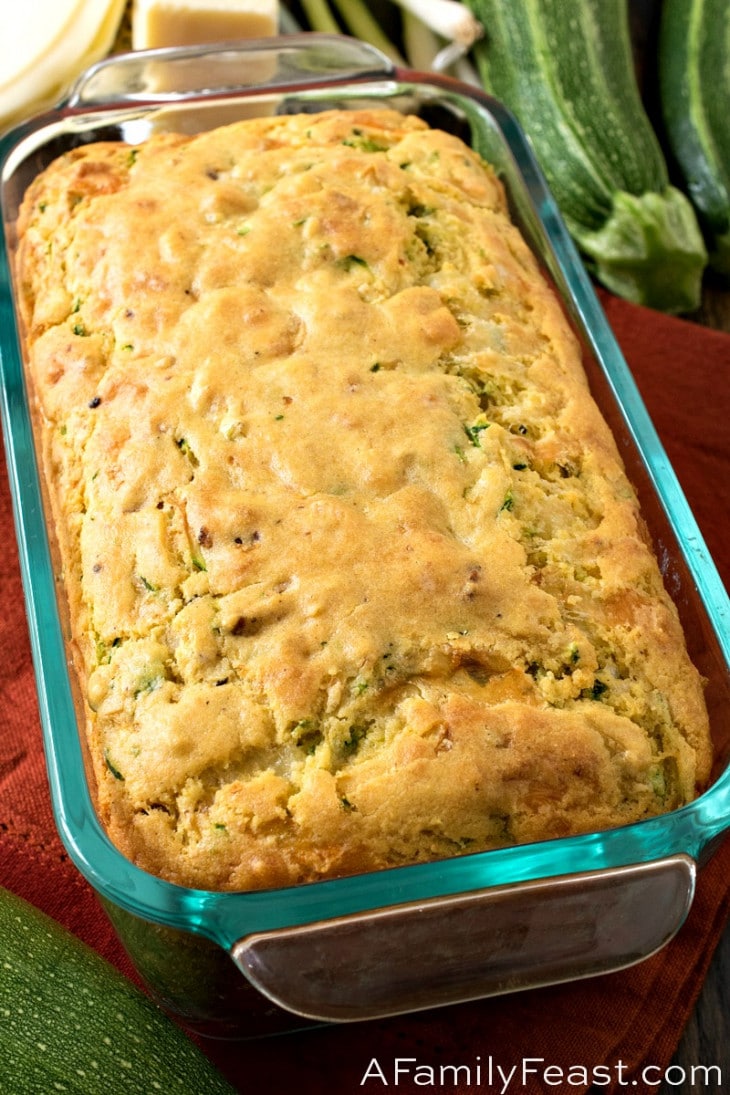 Cheesy Bacon Zucchini Bread A Family Feast®