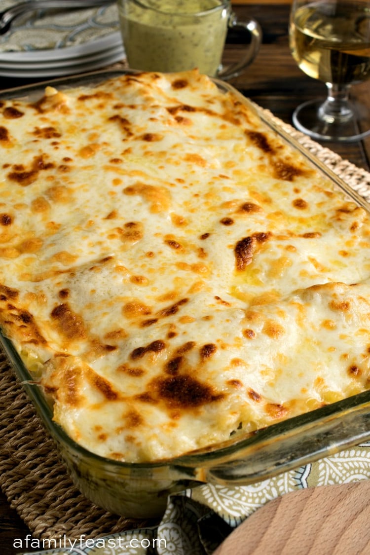 Chicken Lasagna with Pesto Cream Sauce A Family Feast®