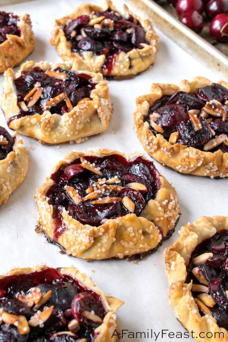 Mini Cherry Almond Galettes