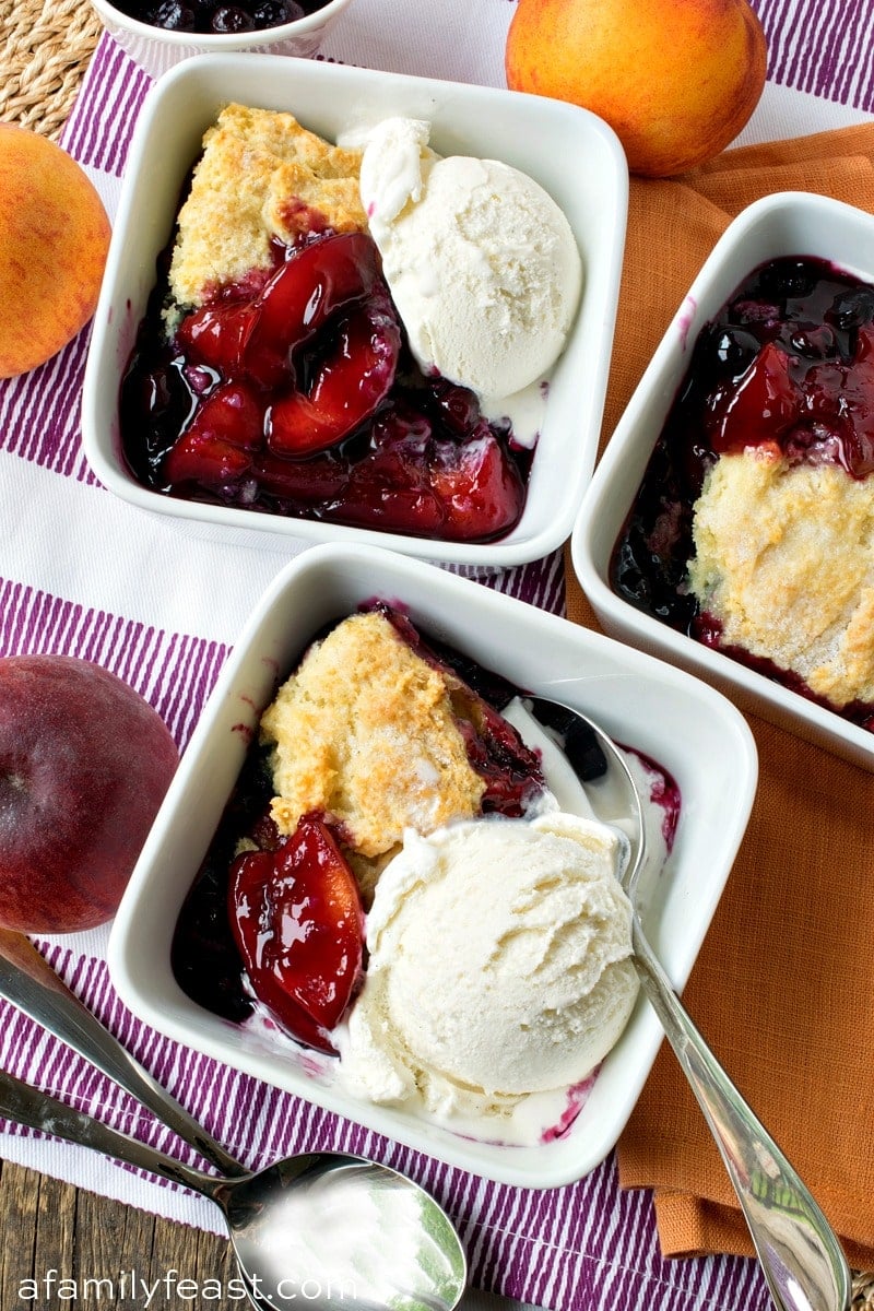 Blueberry Peach Cobbler 