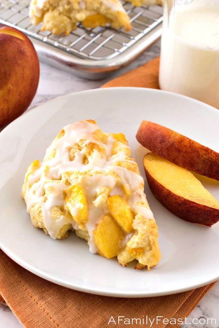 Peaches & Cream Scones A Family Feast®