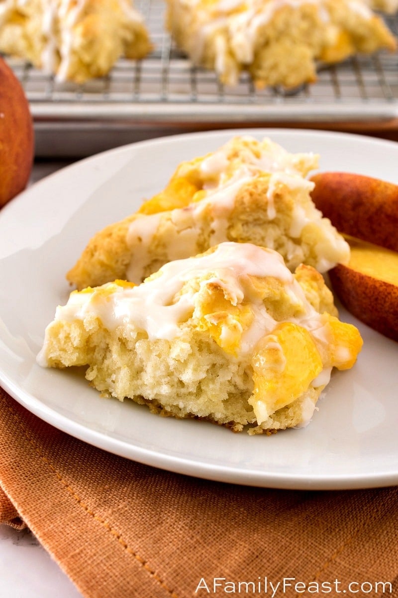 Peaches & Cream Scones