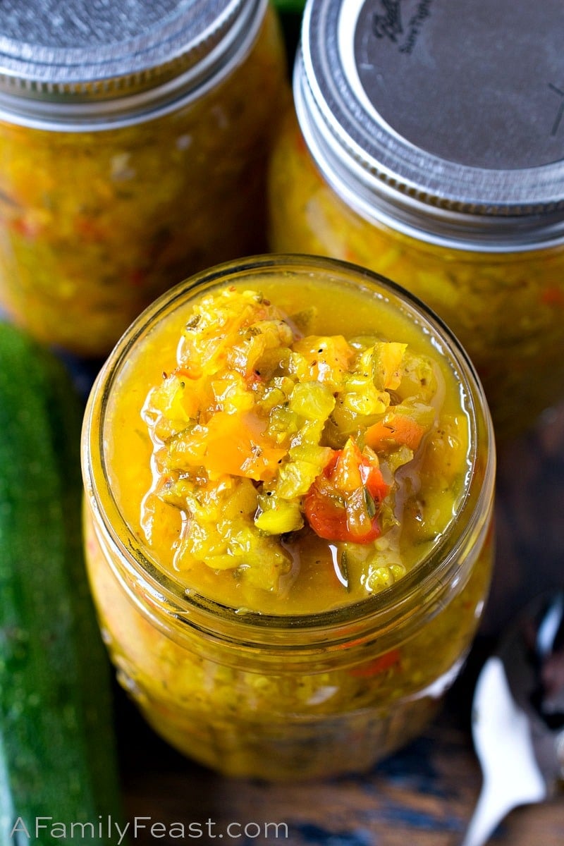 Zucchini Relish - A Family Feast