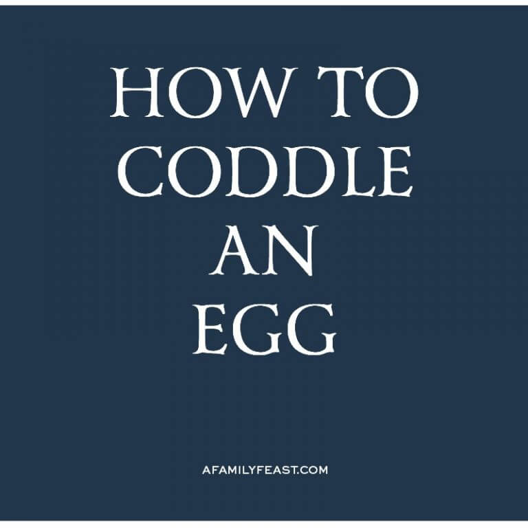 How to Coddle An Egg