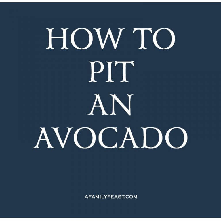 How to Pit An Avocado