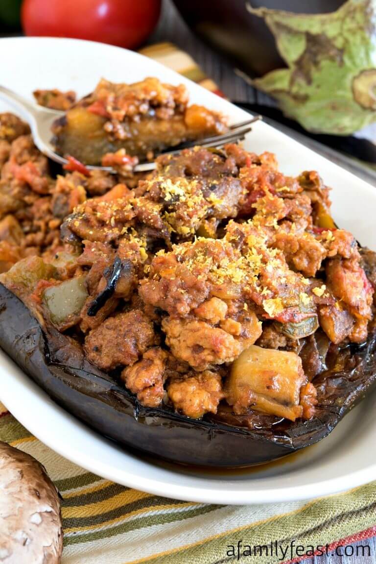 Whole30 Stuffed Eggplant