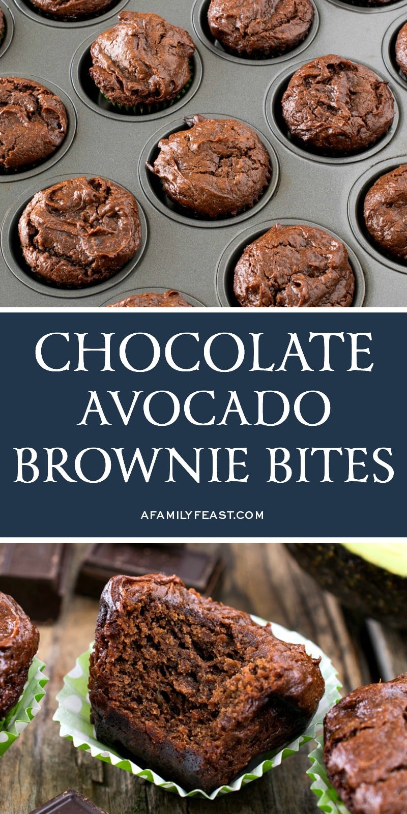 Chocolate Avocado Brownie Bites 