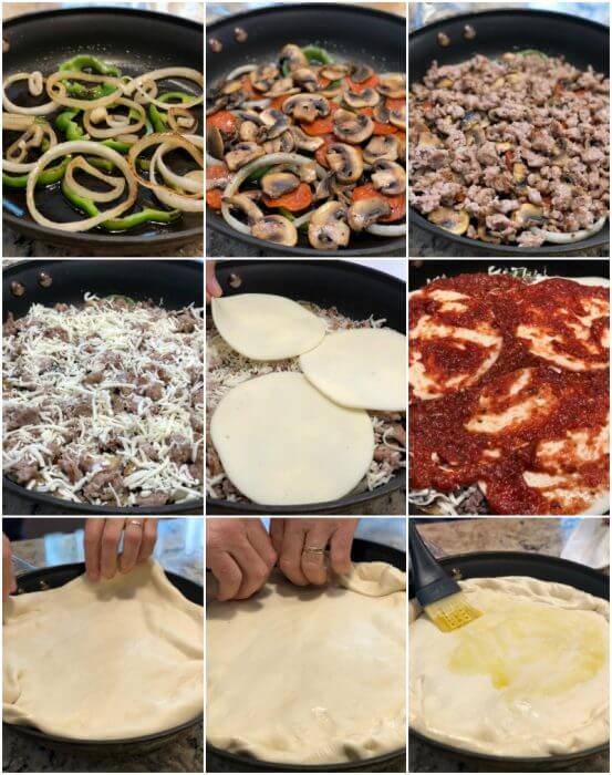 UpsideDown DeepDish Skillet Pizza A Family Feast®