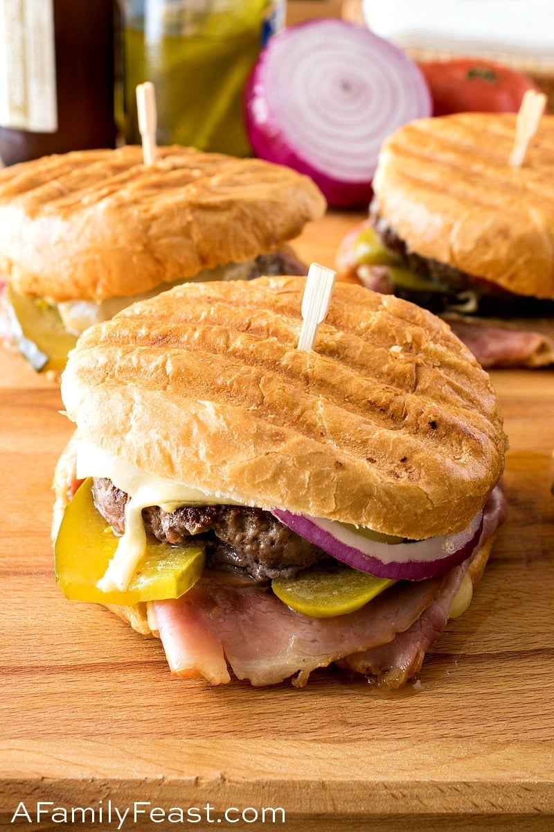 Cuban Panini Burger - A Family Feast