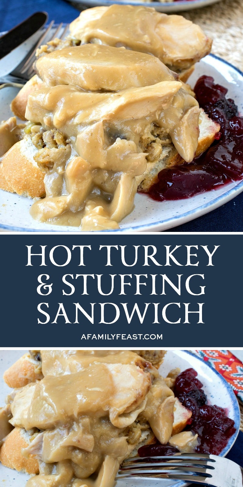 Hot Turkey and Stuffing Sandwich 