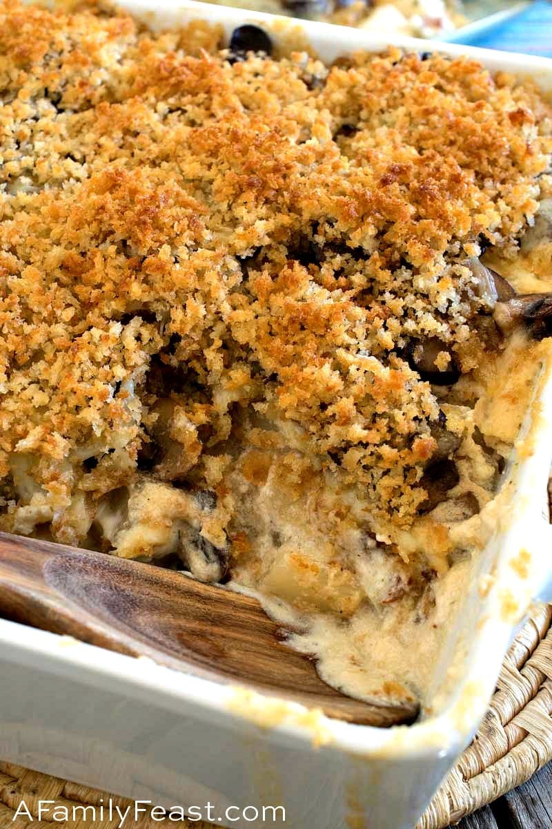 Potato Mushroom Boursin Au Gratin - A Family Feast