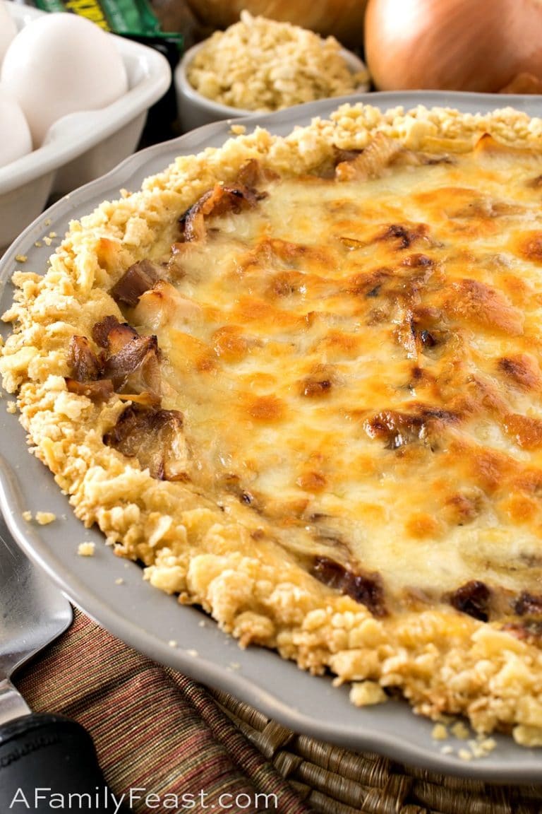 Sweet Onion Turkey Cheddar Pie